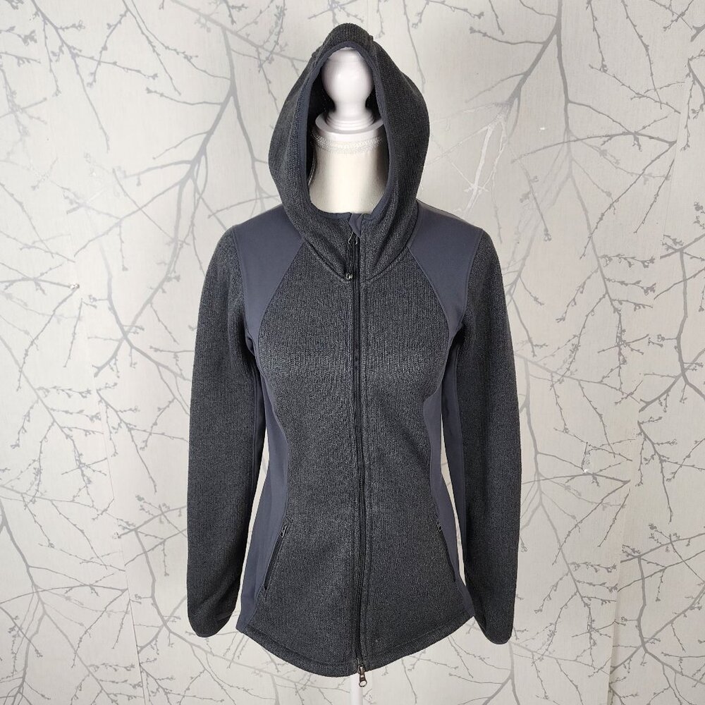 Athleta Sweater Knit Full Zip Daybreak Hooded Jacket